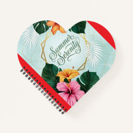 Cuaderno Serenidad de Verano Hibisco Tropical Floral