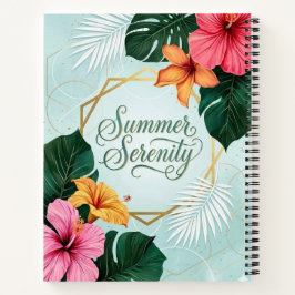 Cuaderno Serenidad de Verano Hibisco Tropical Floral