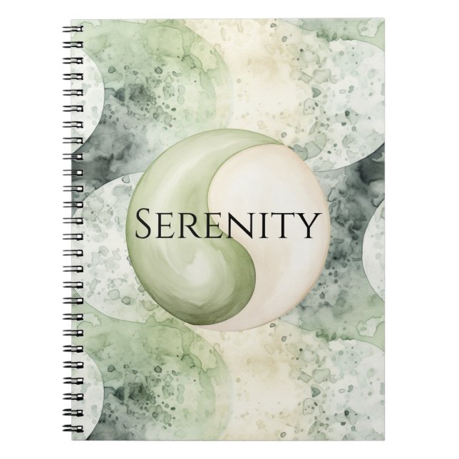 Cuaderno Serenidad Verde Yin Yang (Frente)