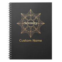 Serenity Mandala Personalizado Sagrado Dorado