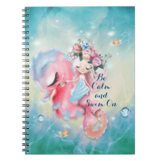 Cuaderno Serenity Mermaid- Keep calm and swim on