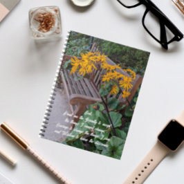 Cuaderno Serenity Prayer Garden Bench Floral