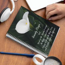 Serenity Prayer White Calla Lily Floral
