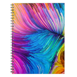 Cuaderno Serie Color In Motion. Diseño abstracto hecho de F
