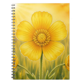 Cuaderno Serie Radiantes Pétalos - Botón de Oro