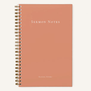 Cuaderno Sermón Moderno Personalizado Iglesia