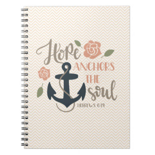 Cuaderno Sermon Notes: Esperanza que ancla el alma.