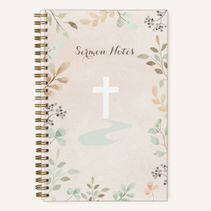 Cuaderno Sermon Notes Watercolor Nature
