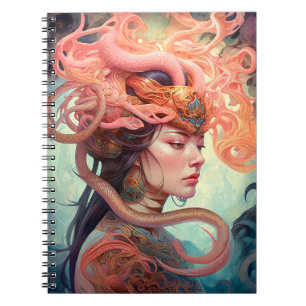 Cuaderno Serpent Hair Lady Fantasy Art