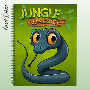 Cuaderno Serpiente adorable animal de fauna silvestre del b