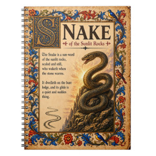 Cuaderno Serpiente, Arte de Bestiario Medieval