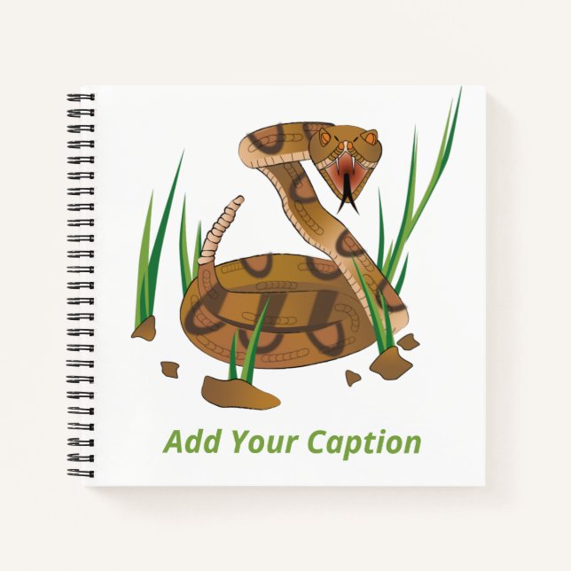 Cuaderno Serpiente en la hierba (Anverso)