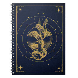 Cuaderno Serpiente Lunar - Desglose Esoterico Dorado