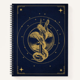 Cuaderno Serpiente Lunar - Desglose Esoterico Dorado