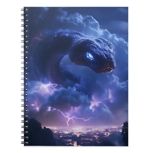 Cuaderno Serpiente Relámpago sobre la Ciudad (Frente)