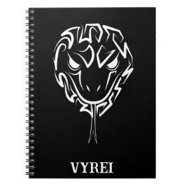 Cuaderno Serpiente Tribal Negra y Blanca