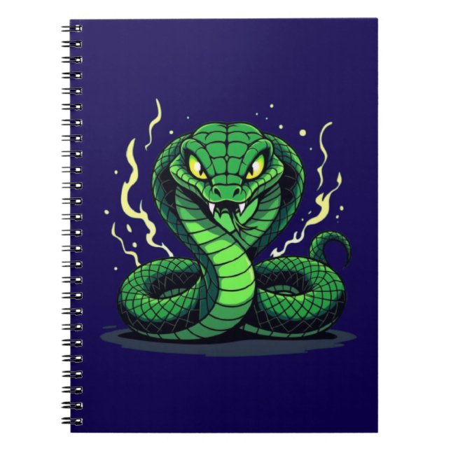Cuaderno Serpiente Venenosa – Peligro y Precisión (Frente)
