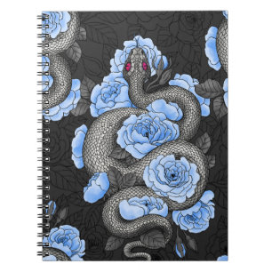 Cuaderno Serpientes y rosas azules