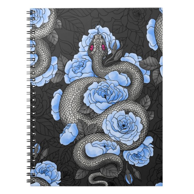 Cuaderno Serpientes y rosas azules (Frente)