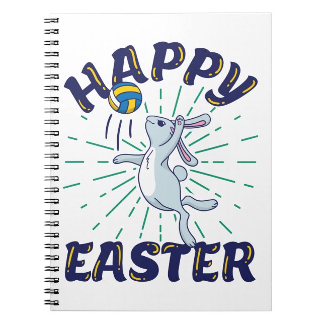 Cuaderno Servicio de Salto de Voleibol de Conejo de Pascua (Frente)