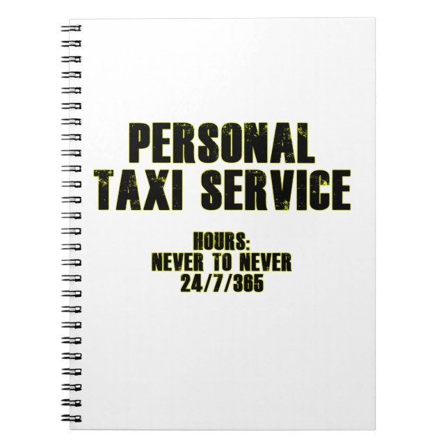 Cuaderno Servicio de taxi personal (Frente)