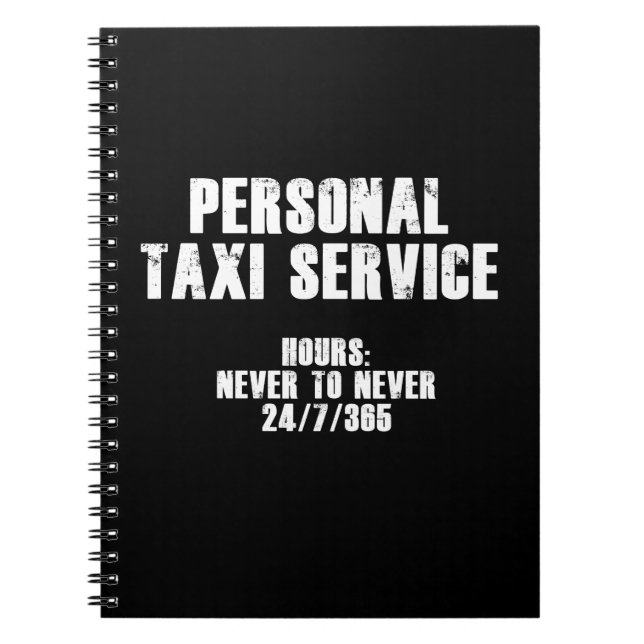 Cuaderno Servicio de Taxi Personal (Blanco) (Frente)
