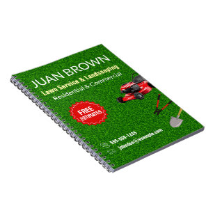 Cuaderno Servicios de paisajismo   Cuidado de césped y dise