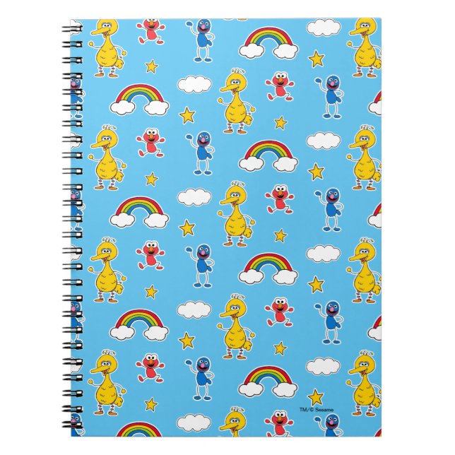 Cuaderno Sesame Pals Rainbow Doodley Pattern (Frente)