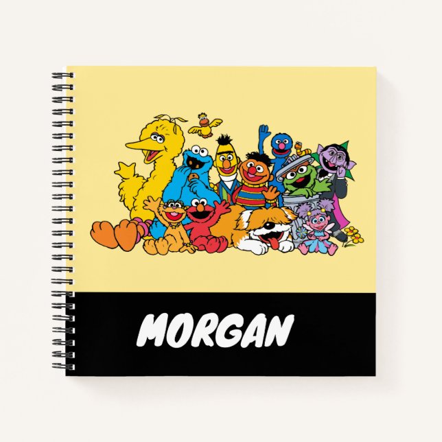 Cuaderno Sesame Street | Amigos de Sesame | Agregar nombre (Anverso)