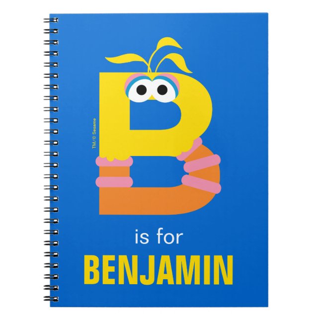 Cuaderno Sesame Street | B es de Big Bird (Frente)