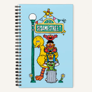 Cuaderno Sesame Street Bajo el letrero de Sesame Street