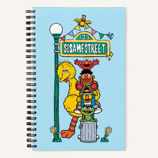 Cuaderno Sesame Street | Bajo el letrero de Sesame Street (Anverso)