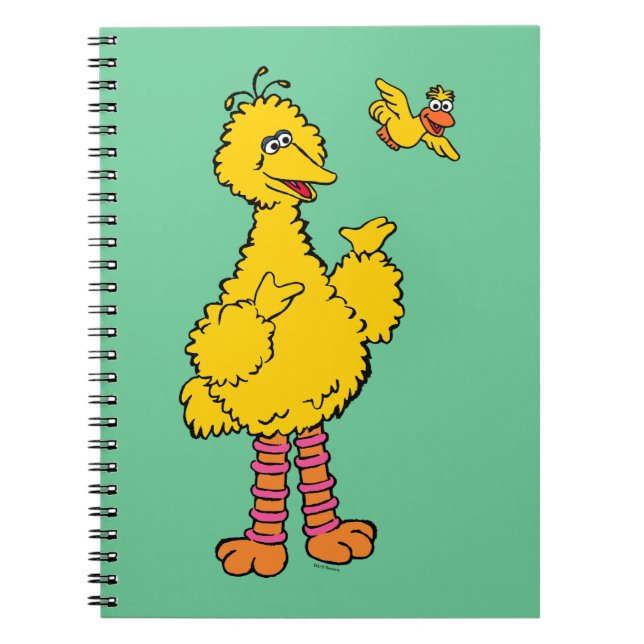 Cuaderno Sesame Street | Big Bird y Little Bird (Frente)