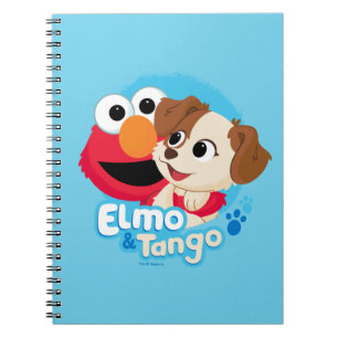Cuaderno Sesame Street   Insignia de Elmo y Tango
