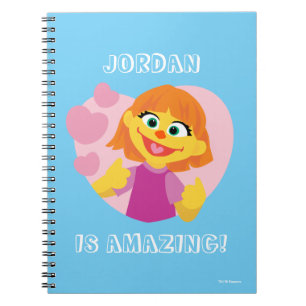 Cuaderno Sesame Street   Julia Corazón Rosa