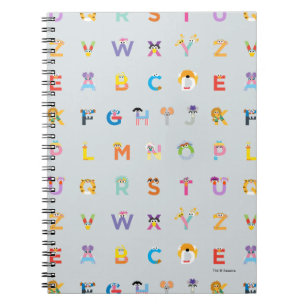 Cuaderno Sesame Street Letras del Alfabeto