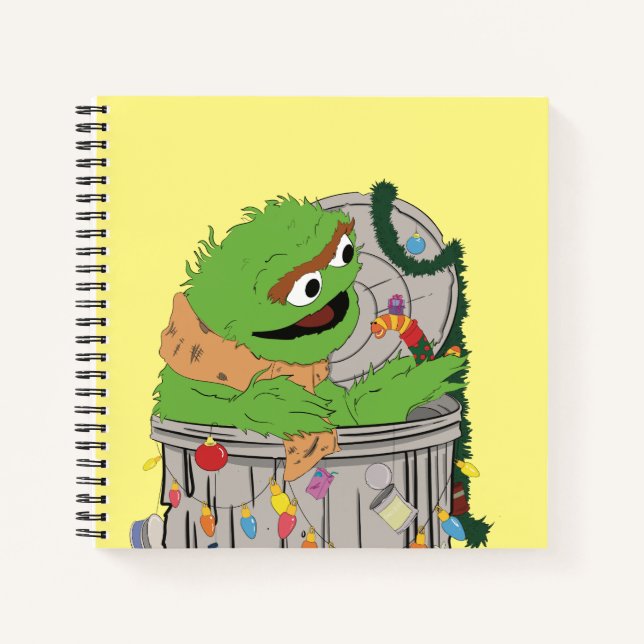 Cuaderno Sesame Street | Navidad Oscar el Gruñón (Anverso)