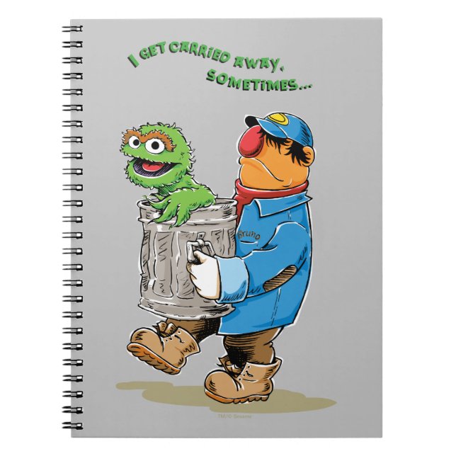 Cuaderno Sesame Street | Oscar & Bruno el basurero (Frente)