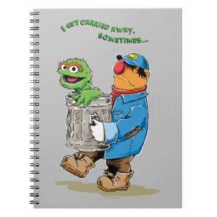 Cuaderno Sesame Street Oscar y Bruno el basurero