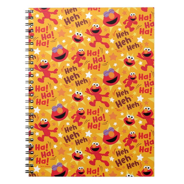Cuaderno Sesame Street | Patrón de Elmo Ha! Ha! Ha! (Frente)