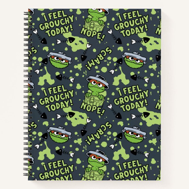 Cuaderno Sesame Street | Patrón de frase de Oscar el Gruñón (Anverso)