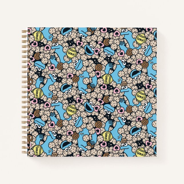 Cuaderno Sésamo | Modelo de doodle de galletitas de galleti (Anverso)