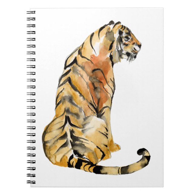 Cuaderno Sesión de Tigre de acuarela (Frente)