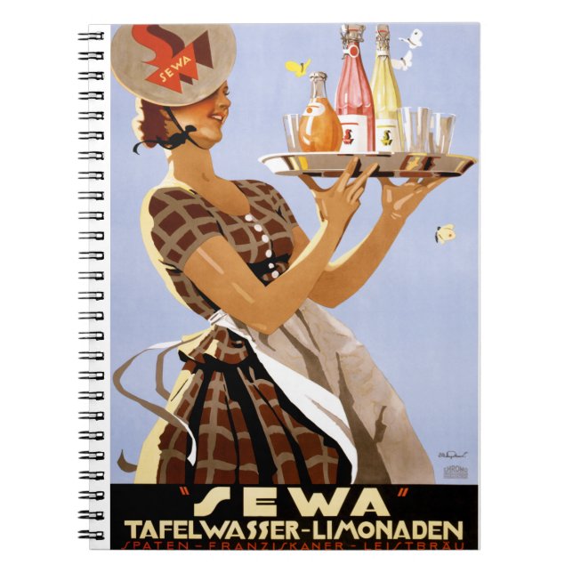 Cuaderno Sewa German Vintage Poster Restored (Frente)