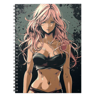Cuaderno Sexy Anime Chica en bikini negro