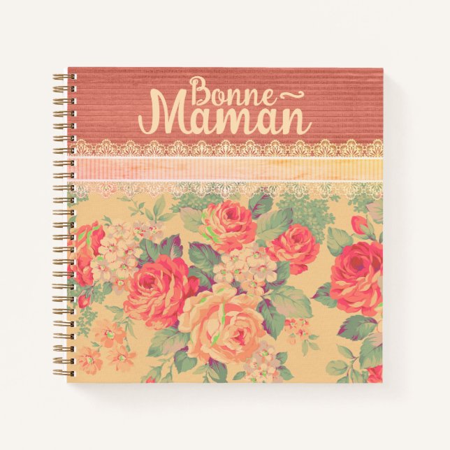 Cuaderno Shabby Chic Abuela Francesa Bonne-Maman (Anverso)