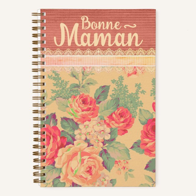 Cuaderno Shabby Chic Abuela Francesa Bonne-Maman (Anverso)
