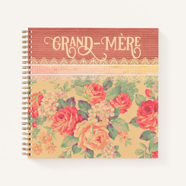 Cuaderno Shabby Chic Abuela Francesa Grand-Mère (Anverso)