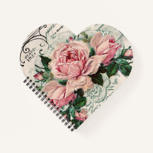 Cuaderno shabby chic, desoupage, victoriano, moda francesa,