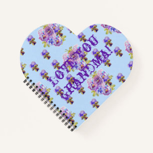 Cuaderno Shabby Chic Love You Grandma Notebook